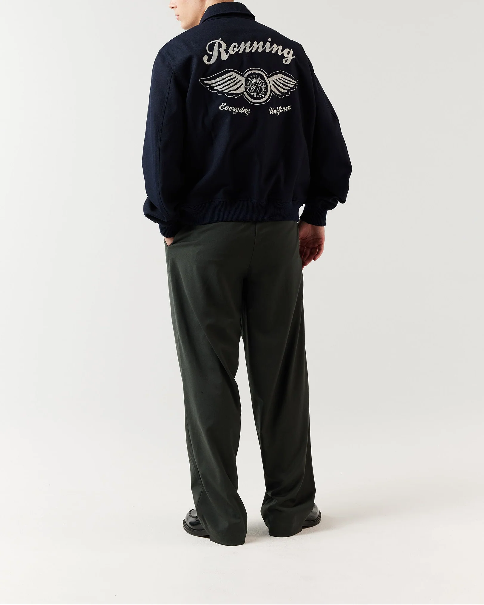 Blouson Jacket - Navy Blue