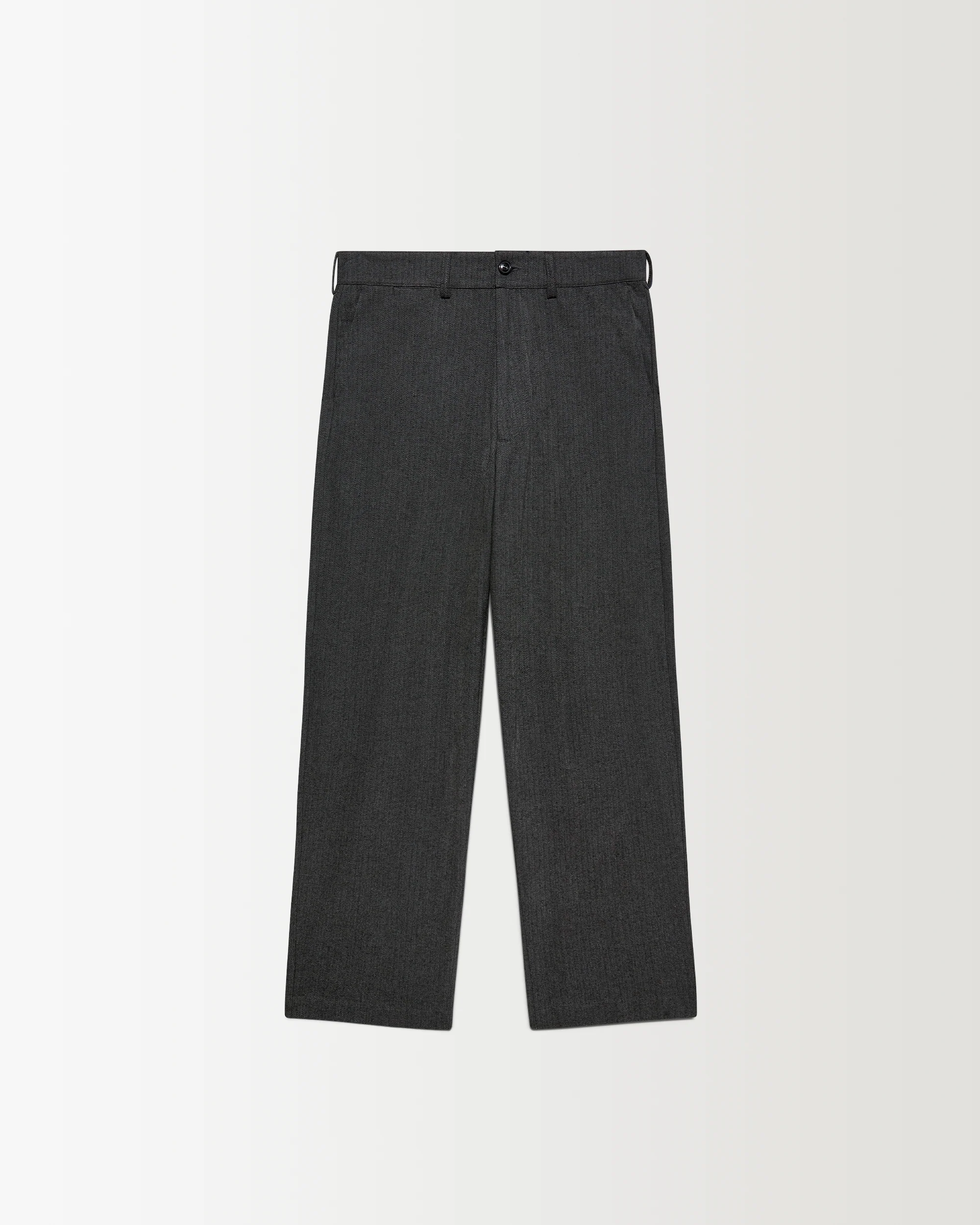 Buckle Pant - Charcoal Herringbone - Image 2