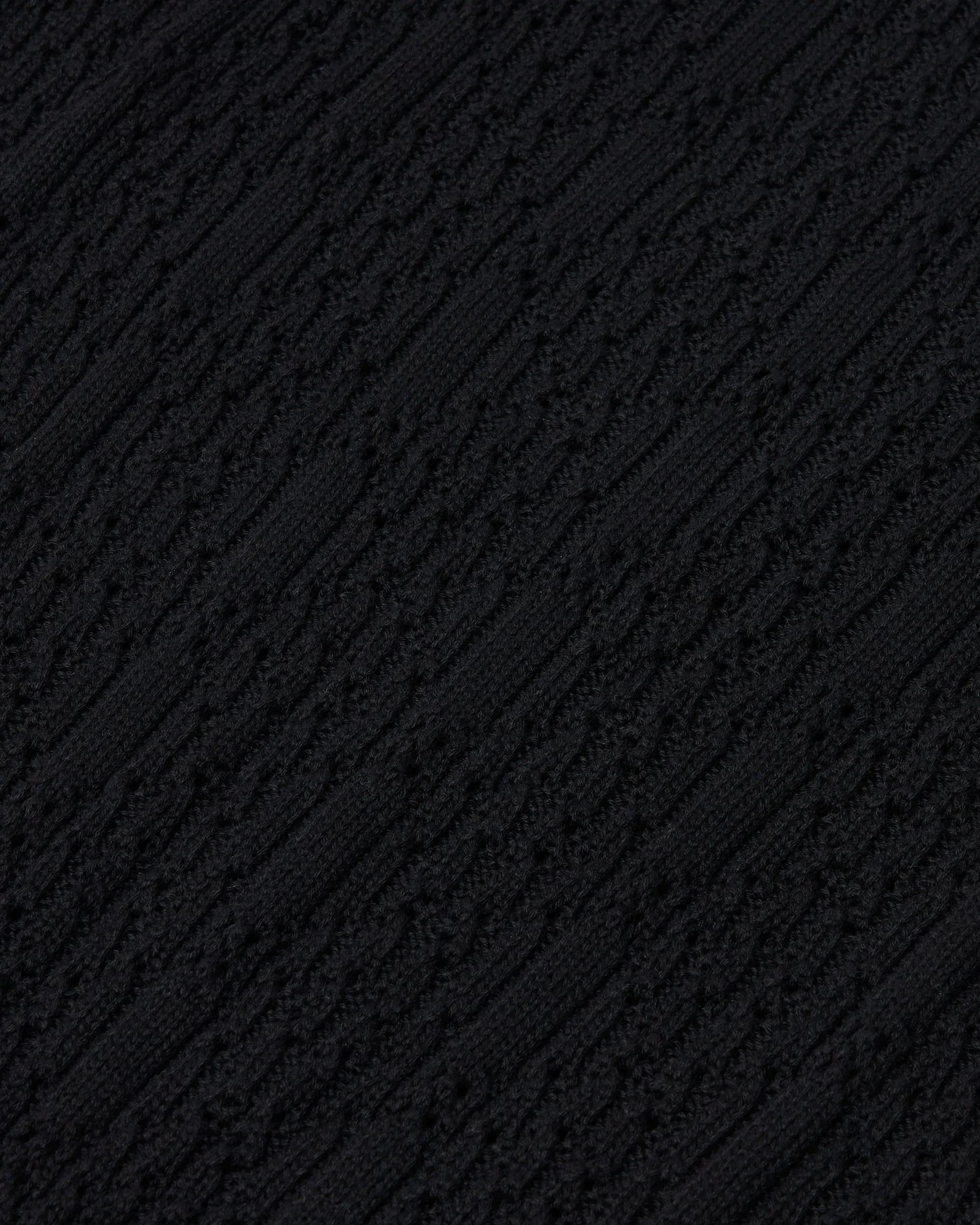Diamond Knit Polo - Black - Image 4