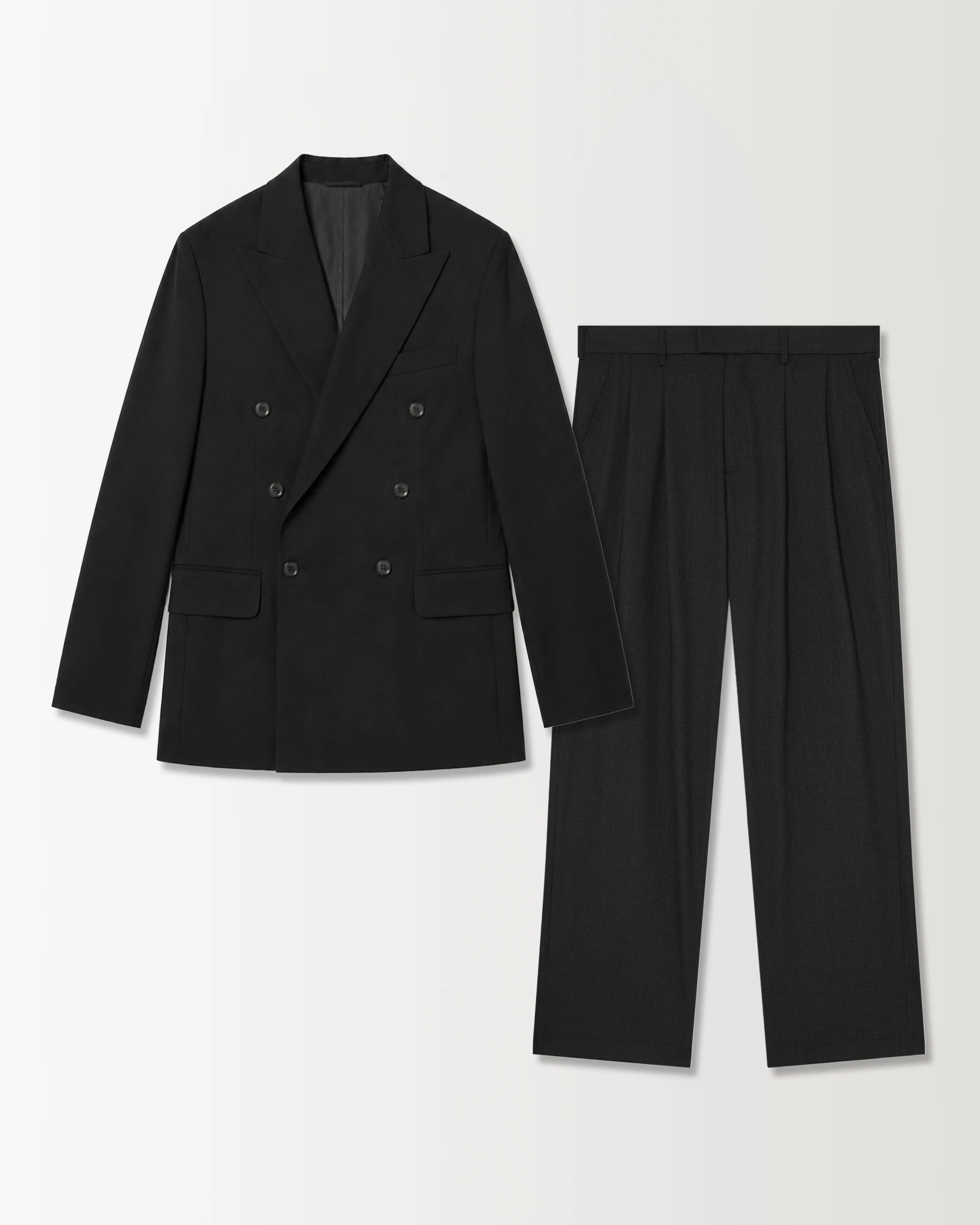 DOUBLE BREASTED SUIT - BLACK