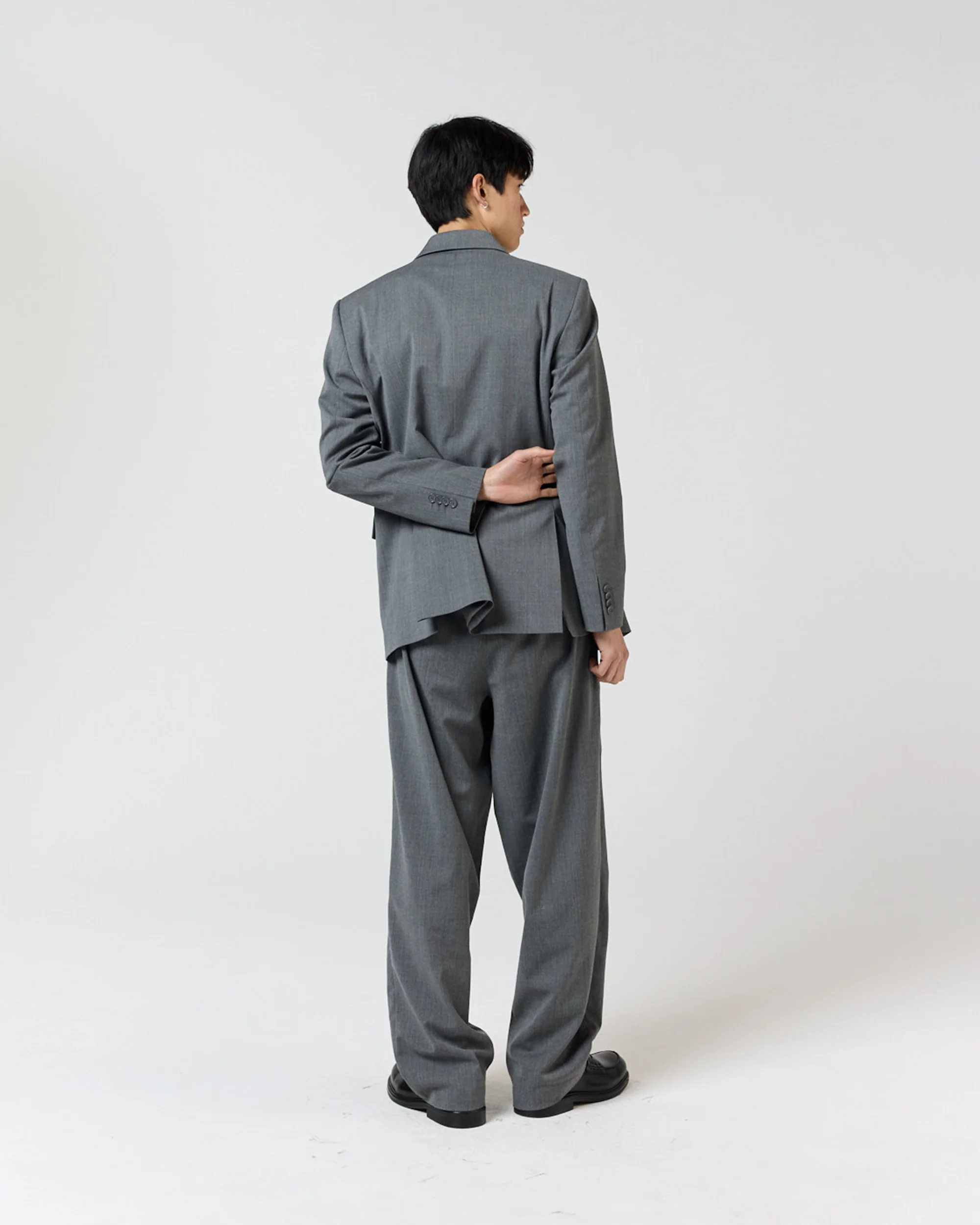 DOUBLE BREASTED SUIT - CHARCOAL GREY - Image 4