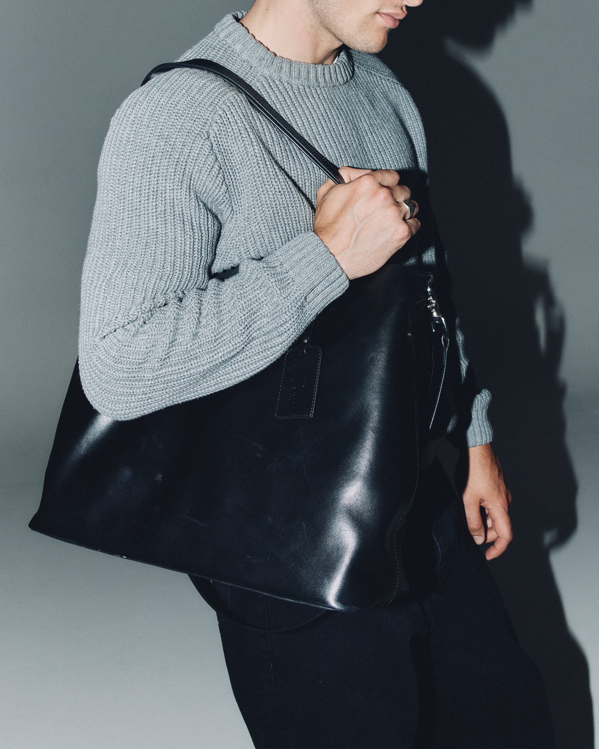Everyday Bag - Black Leather - Image 4