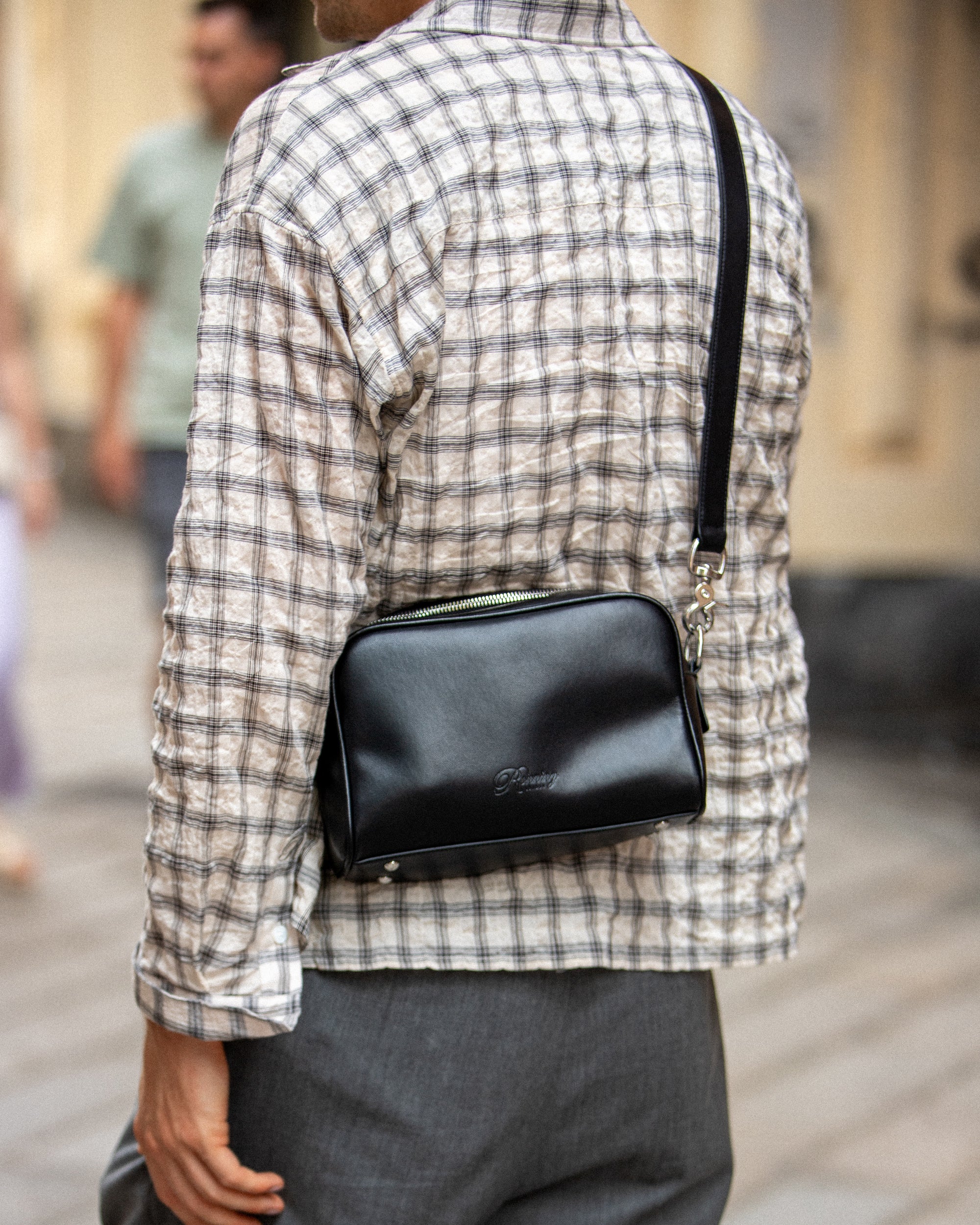 Mini Bag - Black Leather - Image 3