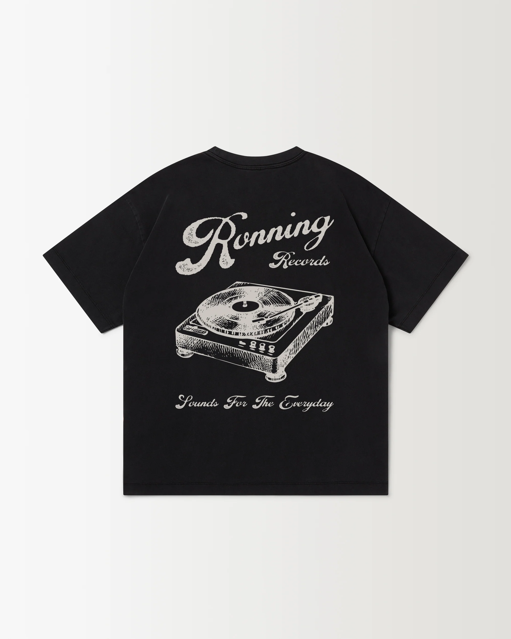 Records Tee - Black - Image 2