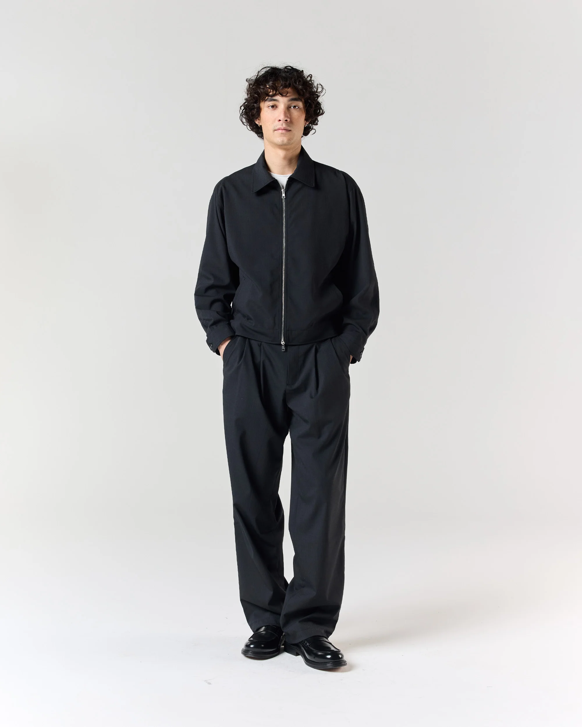 Pleated Pant - Black - Image 3