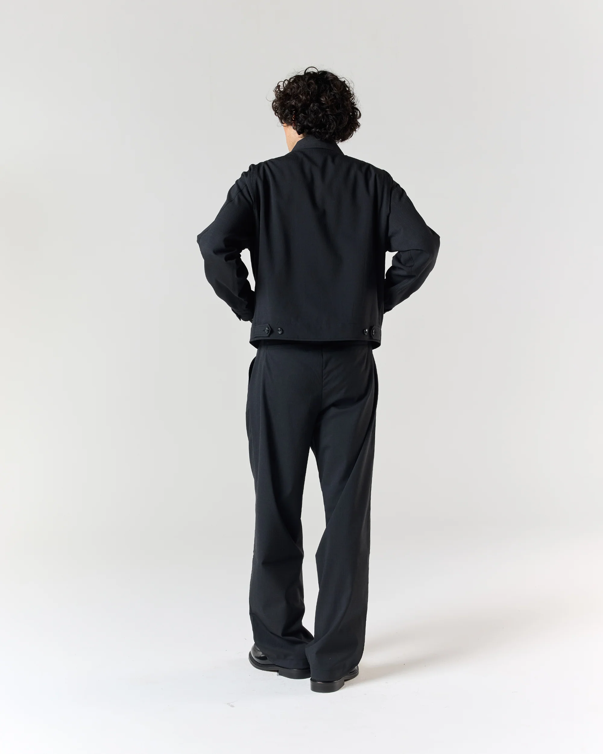 Pleated Pant - Black - Image 5
